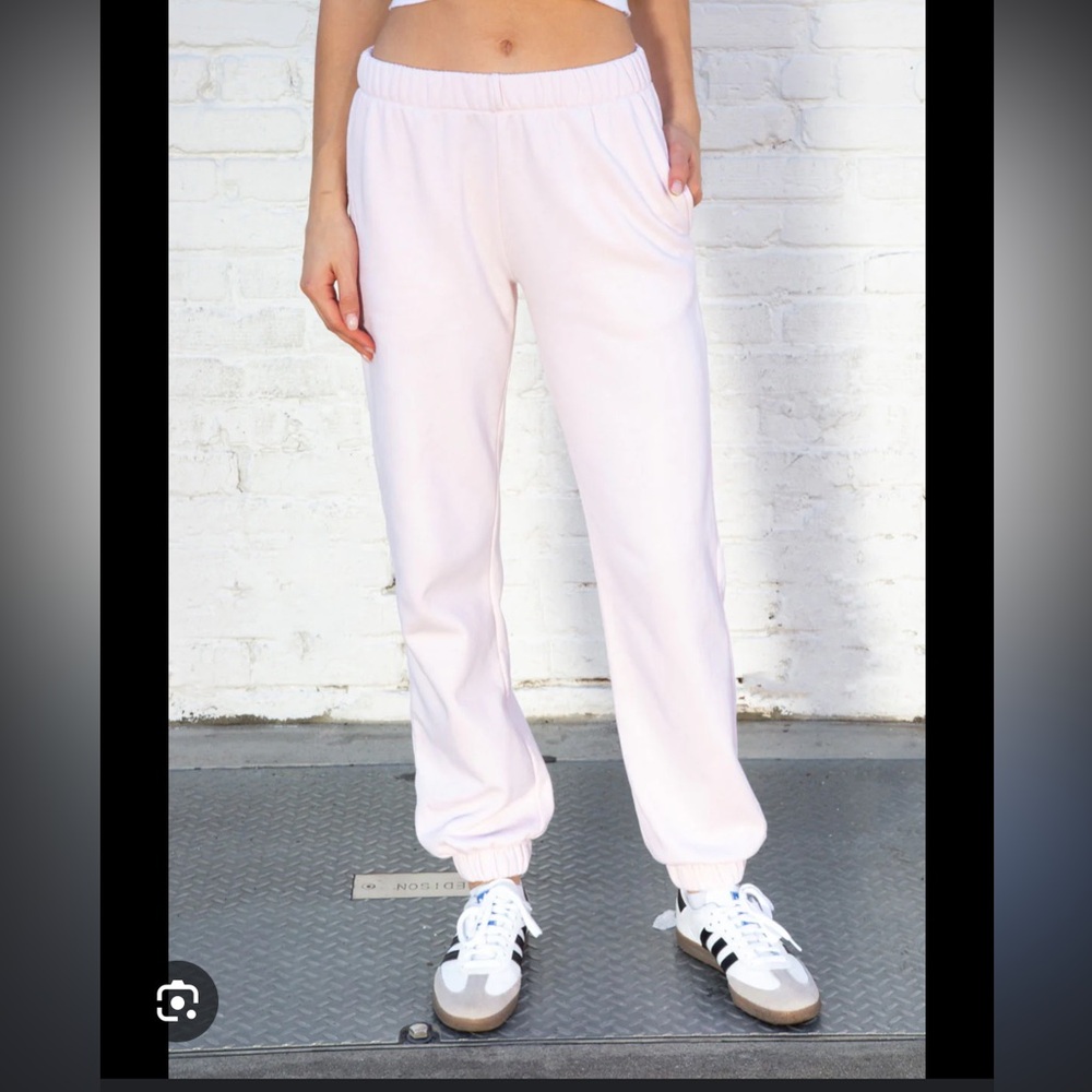brandy melville rosa sweatpants light pink , john galt